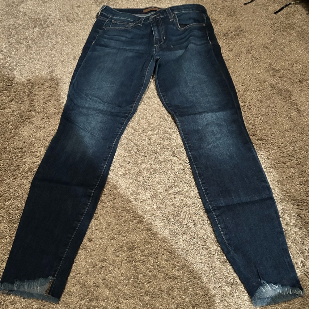 Joe's Jeans Dark Blue Ankle Cropped Denim
